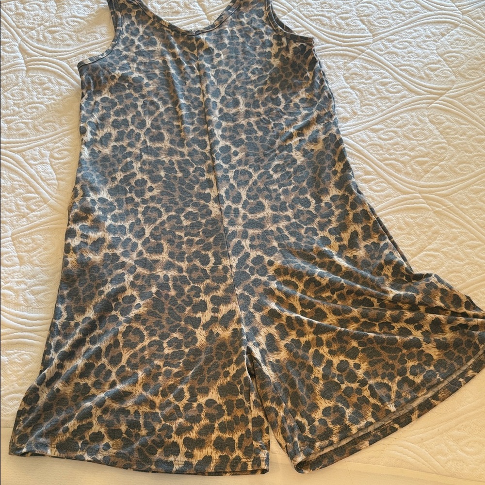 Leopard Print Romper